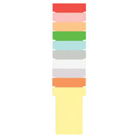 Fiches T pour planning Nobo - Taille 2