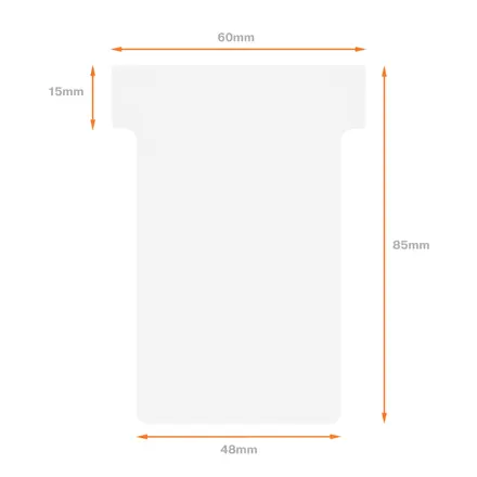 Fiches T pour planning Nobo - Taille 2