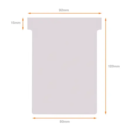 Fiches T pour planning Nobo - Taille 3