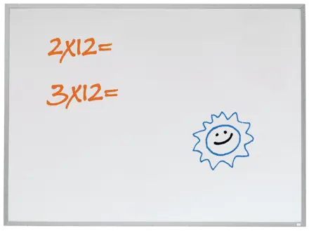 Nobo lille magnetisk whiteboard med aluminiumsramme 585x430mm