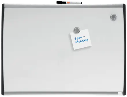 Tableau Nobo effaçable à sec à cadre incurvé