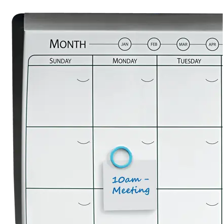 Tableau magnétique mixte Nobo à calendrier mensuel