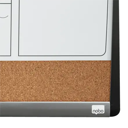 Tableau magnétique mixte Nobo à calendrier mensuel