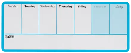 Nobo Magnetic Dry-Erase Weekly Organiser