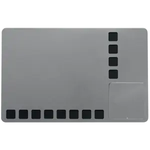 Tableau magnétique mixte Nobo argenté