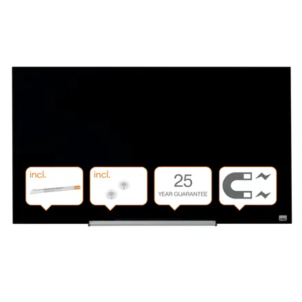 Tablă NOBO Diamond Widescreen 45" magnetică din sticlă, 1000x560mm