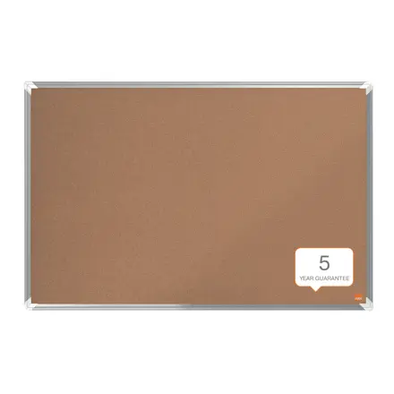 Nobo Premium Plus Cork Notice Board 90x60cm