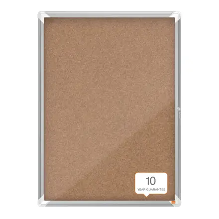 Nobo Premium Plus Schaukasten für den Innenbereich 9 x A4, Kork, Klapptür