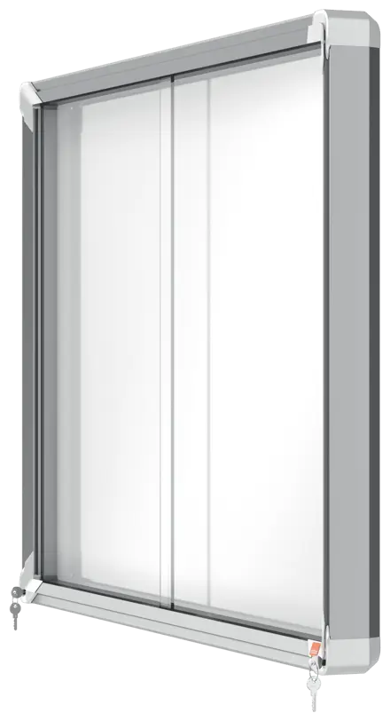Nobo Premium Plus Schaukasten für den Innenbereich 8 x A4, magnetisch, Schiebetür