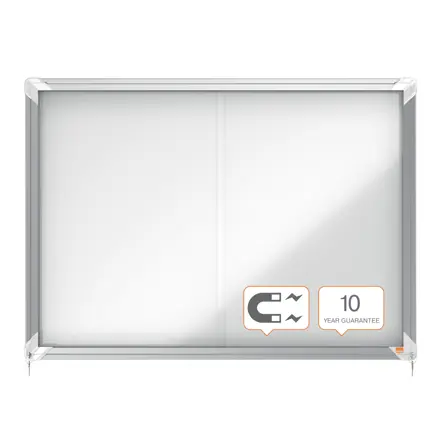 Nobo Premium Plus Schaukasten für den Innenbereich 8 x A4, magnetisch, Schiebetür