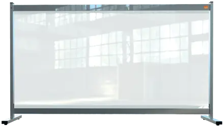 Nobo Premium Plus Clear PVC Protective Desk Divider Screen 1470x860mm