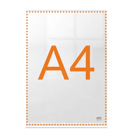 Nobo Premium Plus A4 Clear Acrylic Freestanding Poster Frame