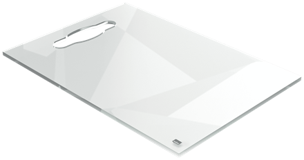 Mini tableau blanc portable bloc-notes de bureau A4 Nobo en acrylique  transparent