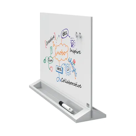 Tablă NOBO DIAMOND mini, din sticlă, pentru birou
