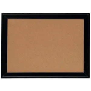 Tableau d'affichage en liège Nobo avec cadre en bois noir