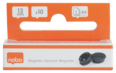 Nobo Magnete, 13 mm, 10 Stück