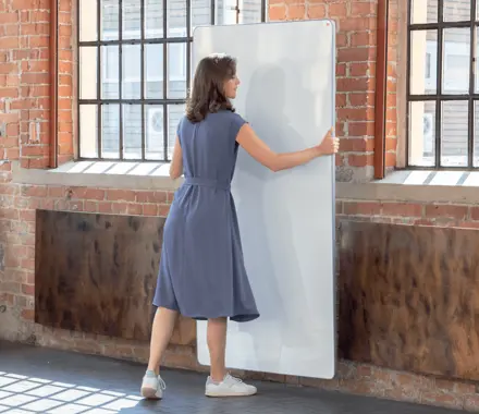 Nobo Move & Meet Mobile magnetisches Whiteboard- & Notiztafel-System 90 x 180 cm