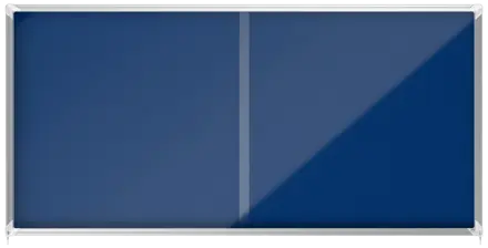 Nobo Premium Plus Schaukasten für den Innenbereich 27 x A4, mit Filz, Schiebetür
