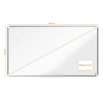 Nobo Premium Plus Whiteboard Stahl Widescreen 55"