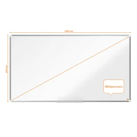 Nobo Premium Plus Whiteboard Stahl Widescreen 70"
