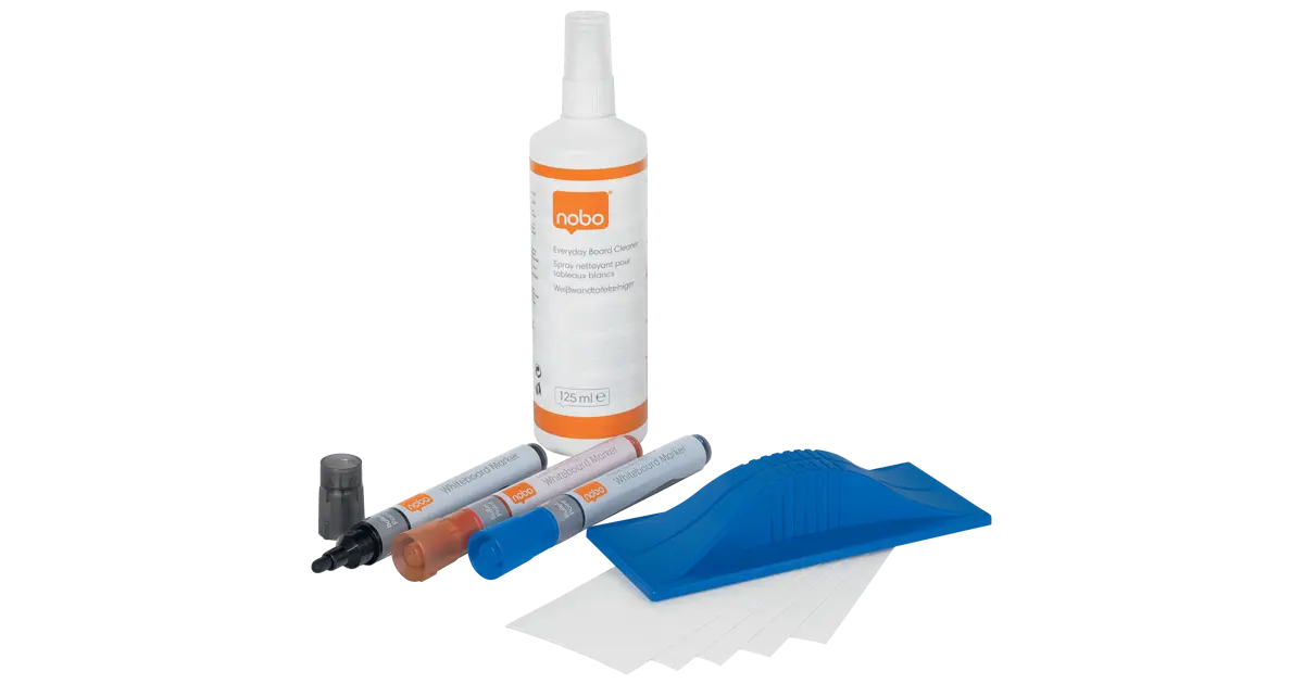 Nobo Dry Erase Whiteboard Accessory & Cleaning Kit NOBO