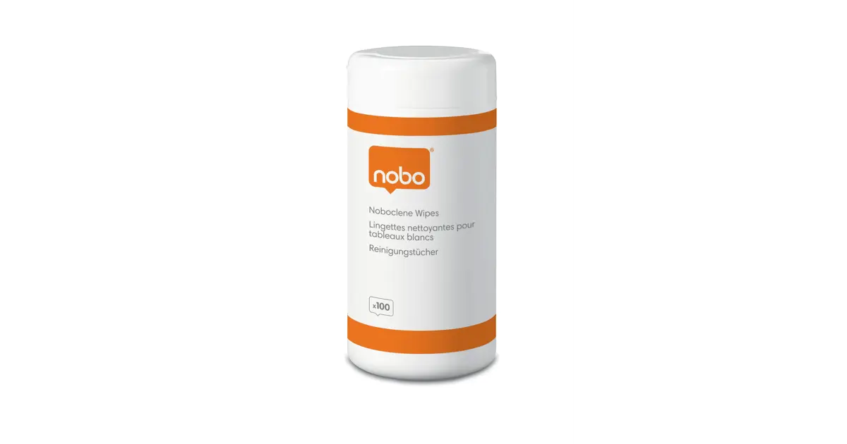 Nobo Noboclene Whiteboard Cleaning Wipes Pack 100 NOBO