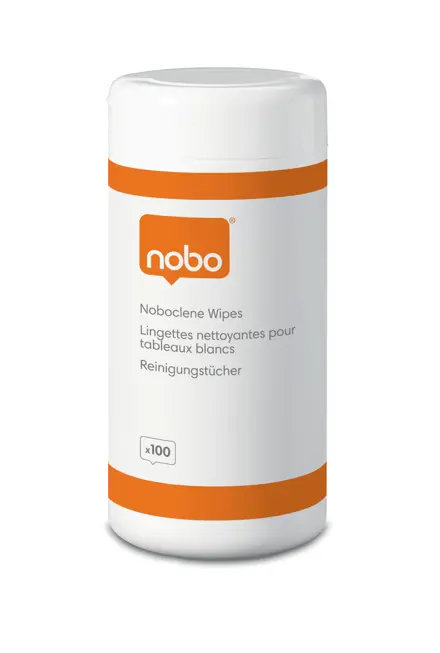 Nobo Noboclene Whiteboard Cleaning Wipes Pack 100