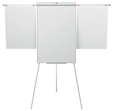 Nobo Impression Pro Tripod Steel Magnetic Whiteboard Easel with Extended Display Arms