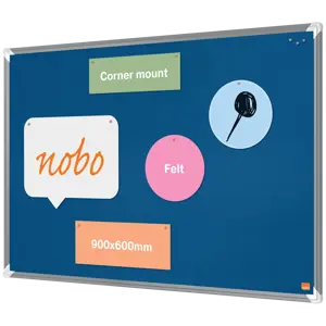 Nobo Premium Plus Felt Notice Board 900x600mm | NOBO