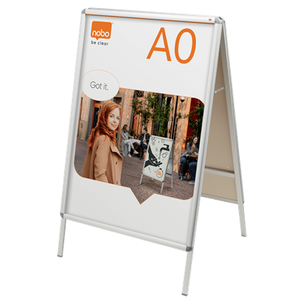 Social Distancing Posters Included A-BOARD Pavement Sign Snap Frame Aluminium 