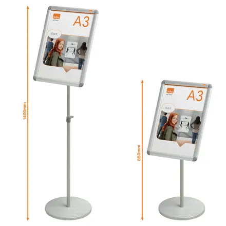 Stand d'exposition pour porte-affiche clipsable Nobo, A3