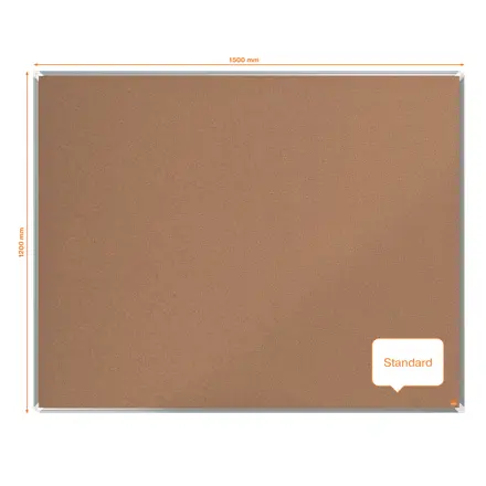 Nobo Premium Plus Kork-Notiztafel 120 x 150 cm