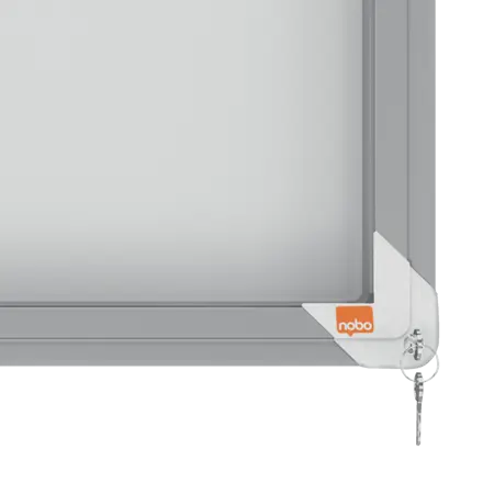Nobo Premium Plus Magnetic Lockable Notice Board 12xA4