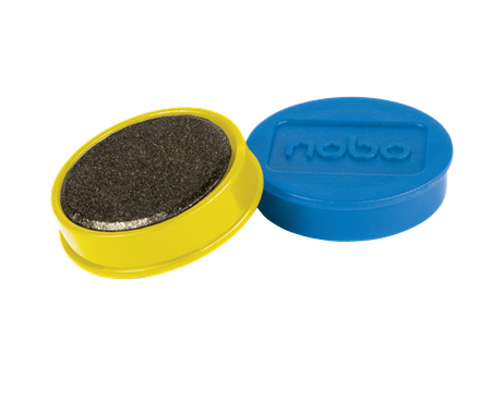 lood nadering Halve cirkel Nobo Magnetische Whiteboard Magneten, pak van 10 stuks, 38mm Gekleurde  Magneten | NOBO