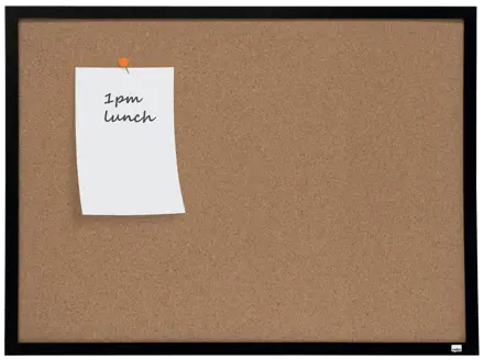Nobo Small Cork Notice Board with Black Frame 585x430mm NOBO