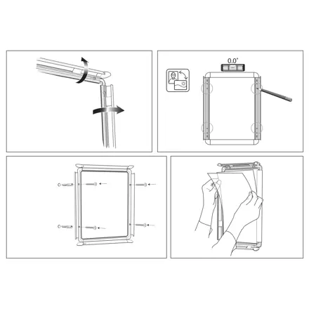 Nobo Premium Plus 70x100cm Poster Frame Sign Holder with Snap Frame