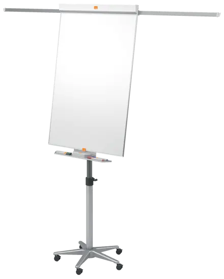 Flipchart Easel Nobo Classic Nano Clean™ Mobile including extendable display arms