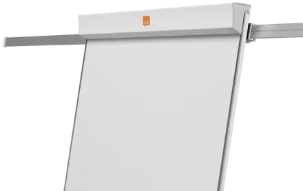 Flipchart Easel Nobo Classic Nano Clean™ Mobile including extendable display arms