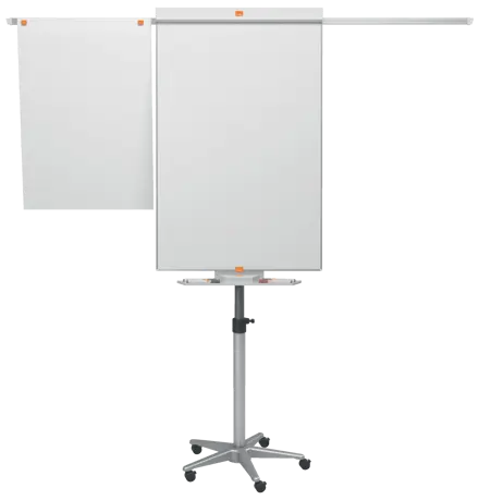 Flipchart Easel Nobo Classic Nano Clean™ Mobile including extendable display arms