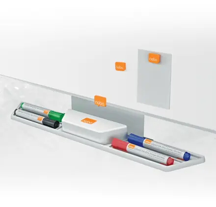 Nobo Widescreen 32" Nano Clean™ Whiteboard, 710x400mm