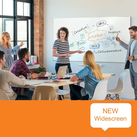 Nobo Widescreen 32" Nano Clean™ Whiteboard, 710x400mm