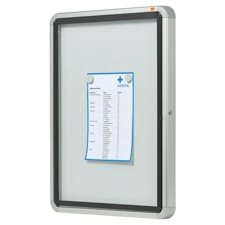 Vitrine d'extérieur Nobo à fond magnétique