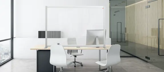 Séparateurs de bureau en acrylique transparent