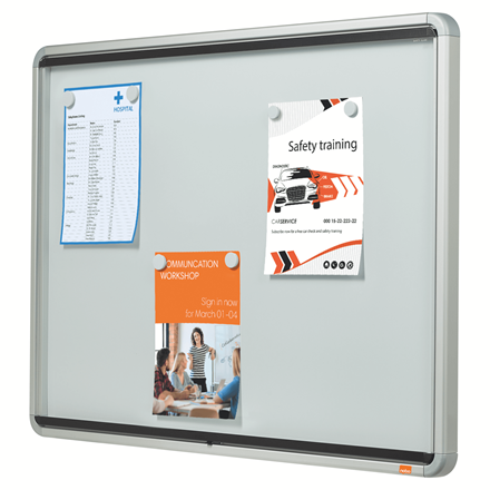 Vitrine d'extérieur Nobo à fond magnétique